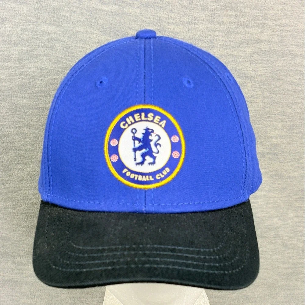 Chelsea FC Official Snapback Hat Junior Blue Black Embroidered Crest Soccer Cap